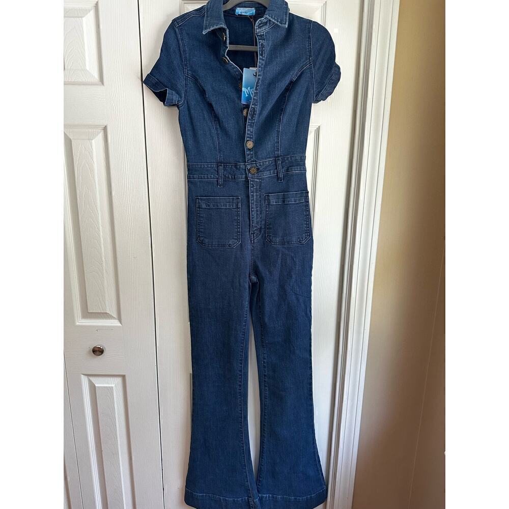 NWT Show Me Your MuMu Everhart Jean Jumpsuit Size Medium *see measurements*